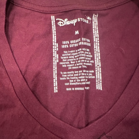 Burgundy Disney Jack & Sally Nightmare Before Christmas Tee Women's M - Picture 2 of 4
